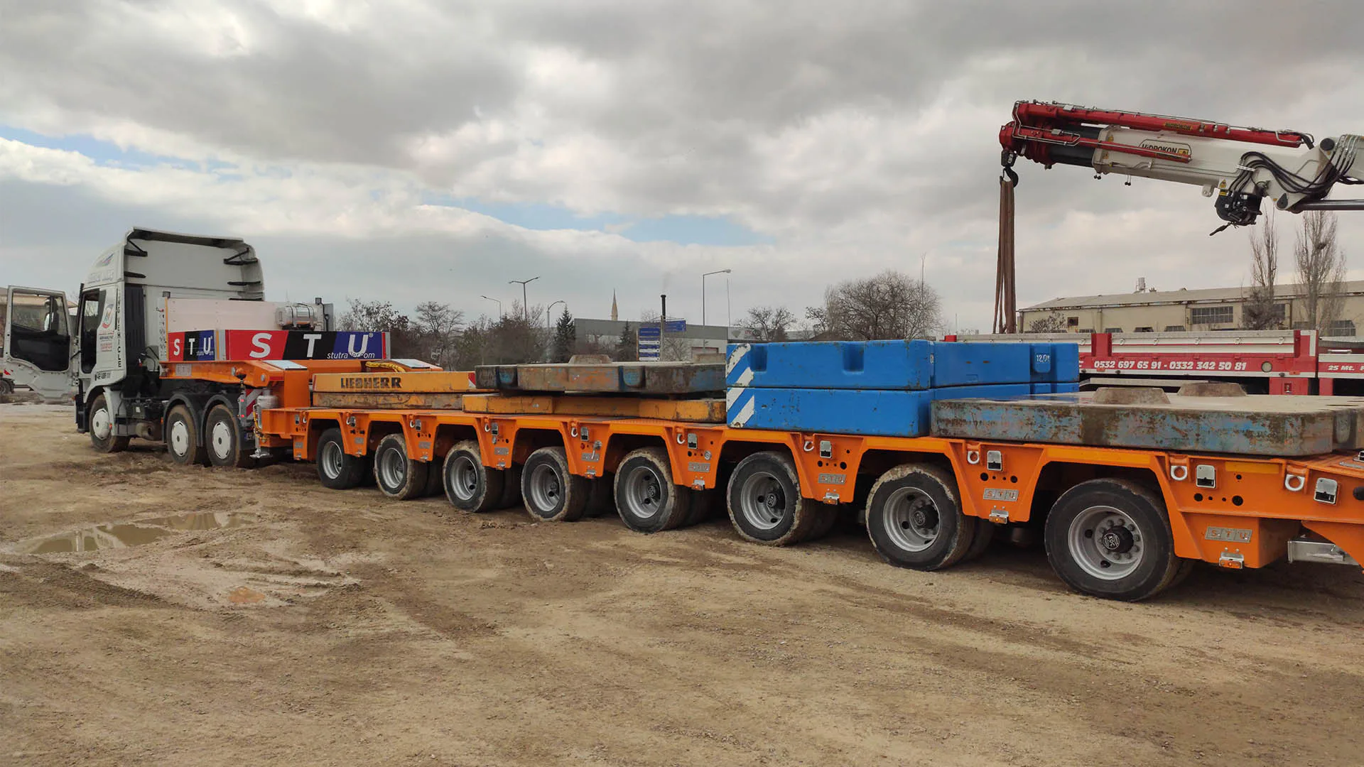 8 Axle Extendable Lowbed Trailer — STU Trailers